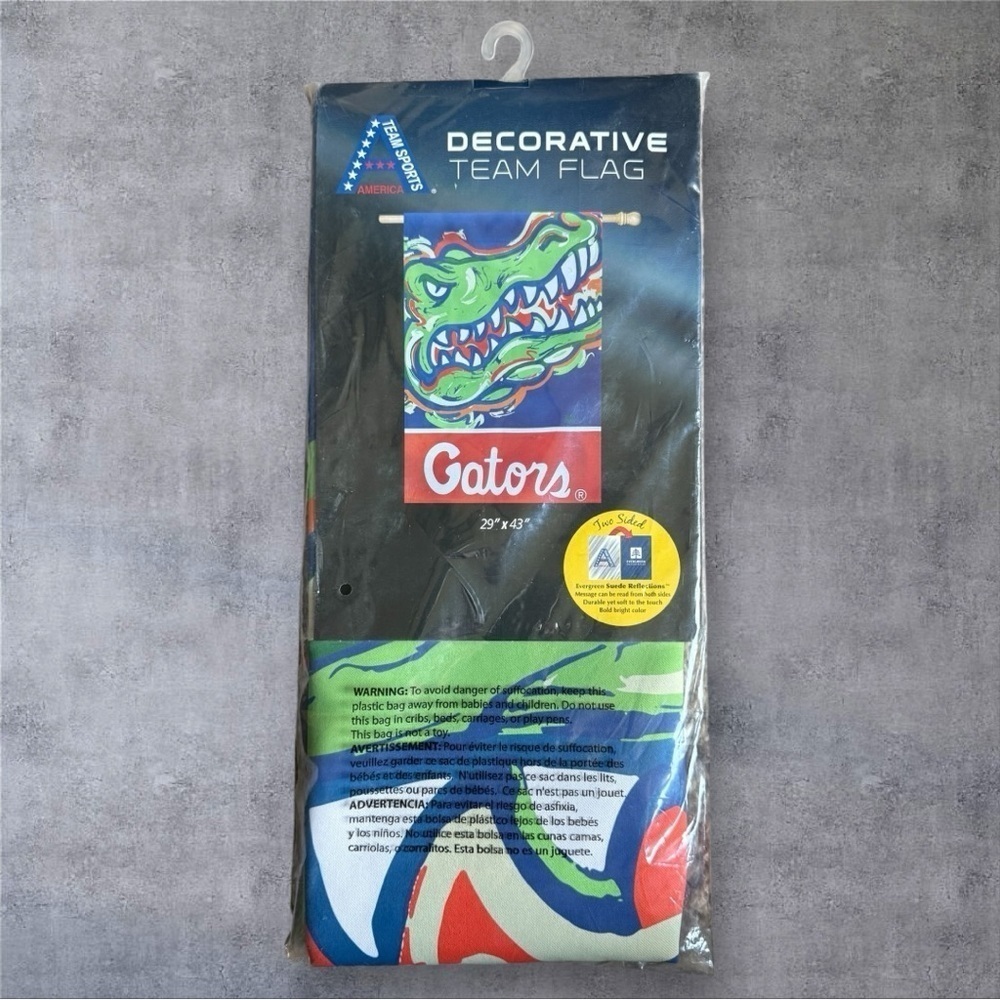 Double Sided Florida Gators Garden Flag 29" X 43" - New In Package